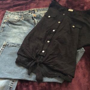 Jeans and shirt